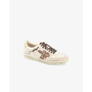 NEW PREMIATA women's bskt clayd var 7317 sneakers in white
